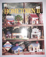The Needlecraft Shop Hometown 2 Plastic Canvas Pattern Book Vintage 1991