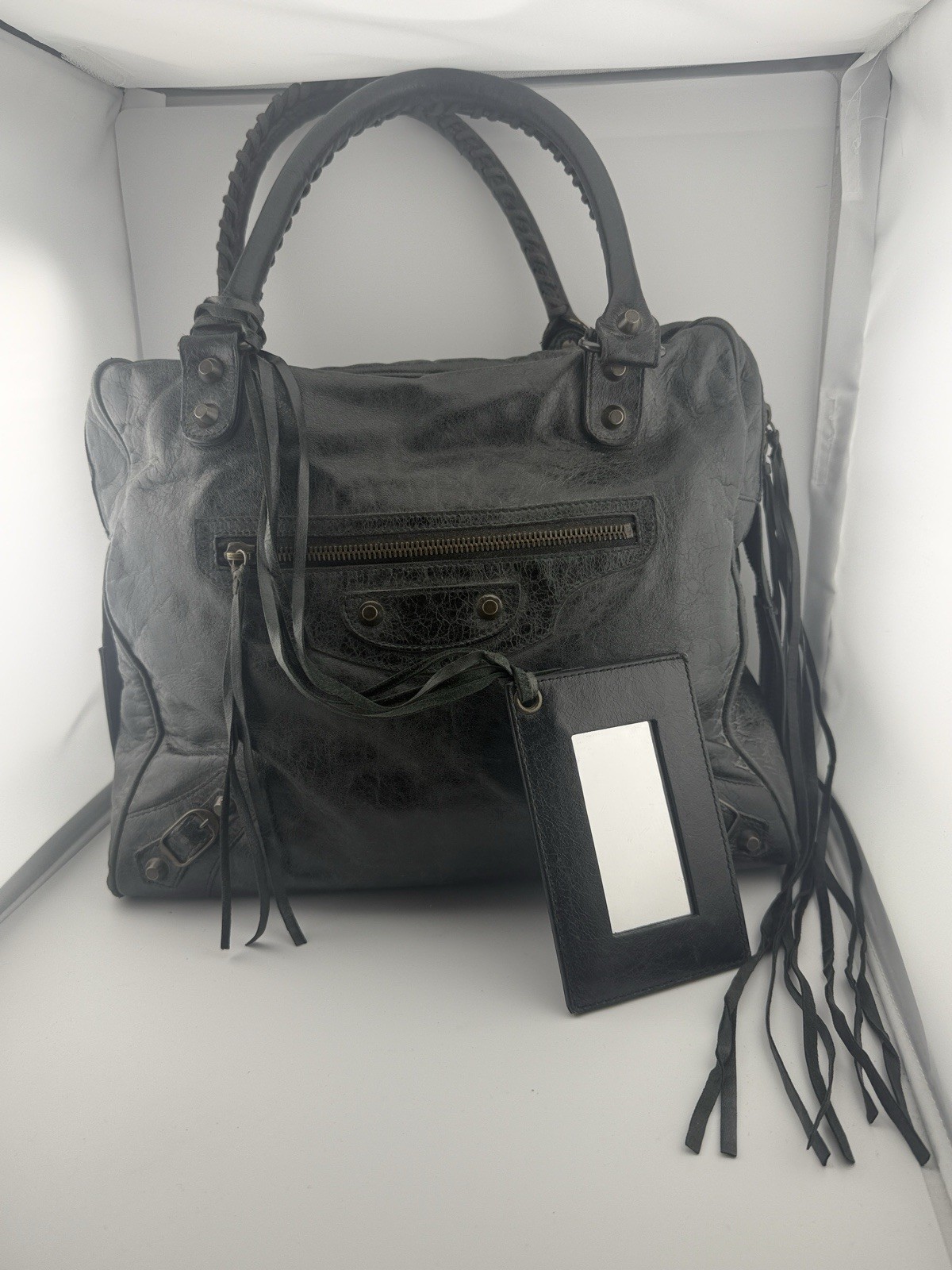 Balenciaga borsa Mid Afternoon nera usata