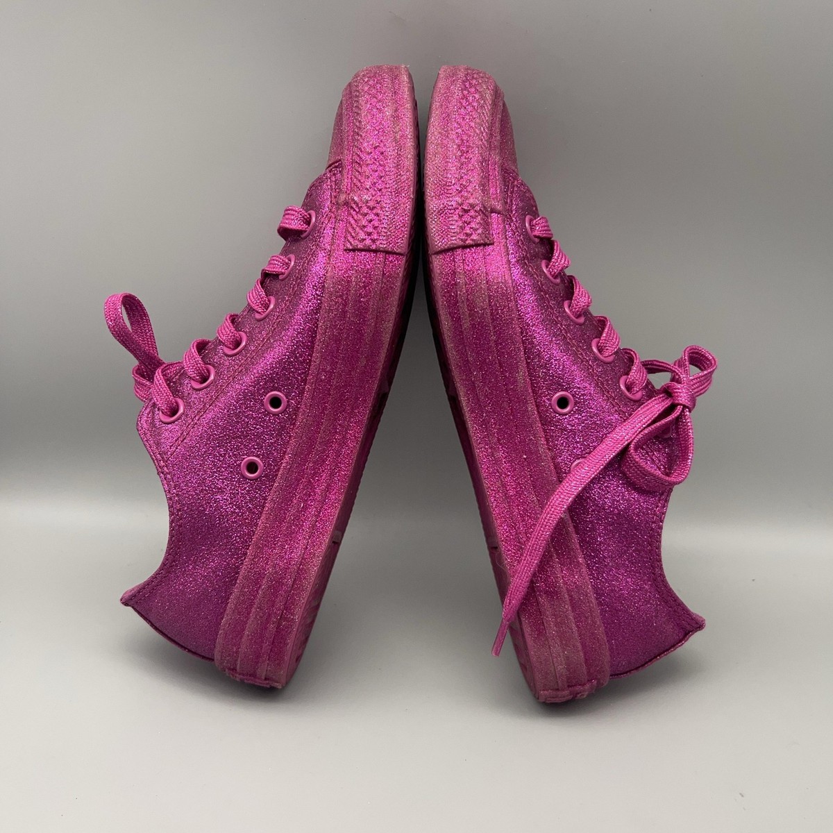 Converse Chuck Taylor All Star Shoes Womens Size 7 Pink Glitter