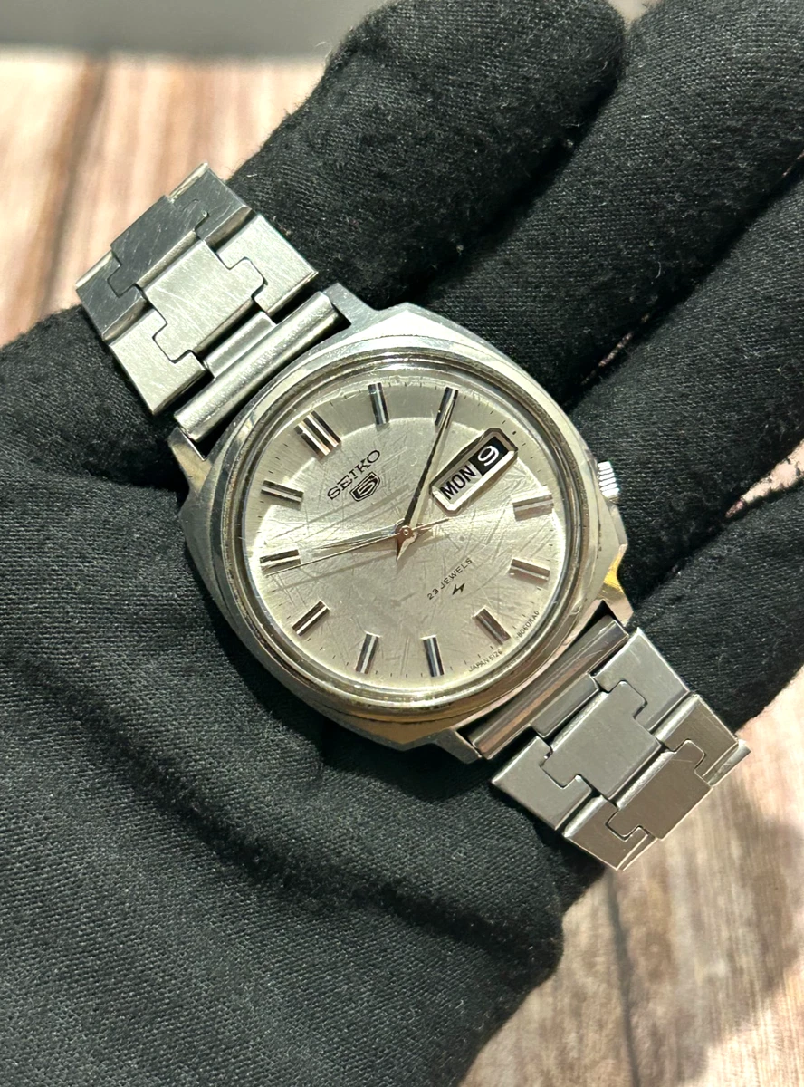 Seiko 5 Stainless Steel Band Wristwatches with 23 Jewels for sale