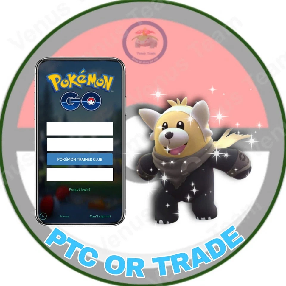 Pokémon Go ✨ Shiny Bewear wear a wilderness cape - No BG✨PTC 80K OR 1Mil Dust