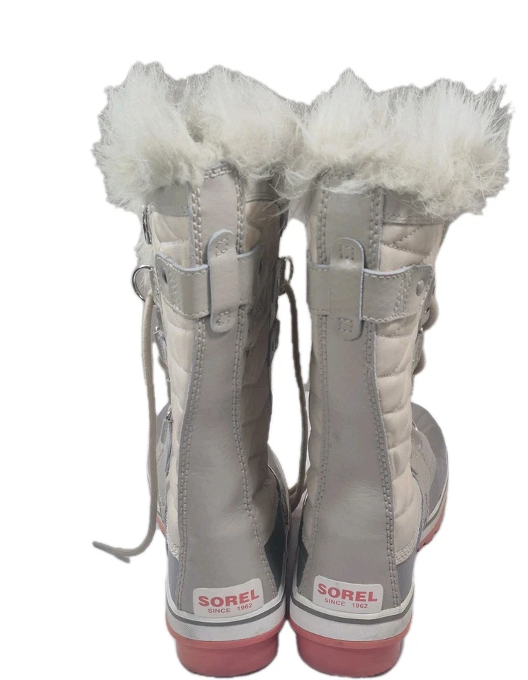 SOREL Women's Tofino II Canvas Waterproof Winter Boots Faux Fur Lace Up Size 6 - Image 3 of 4