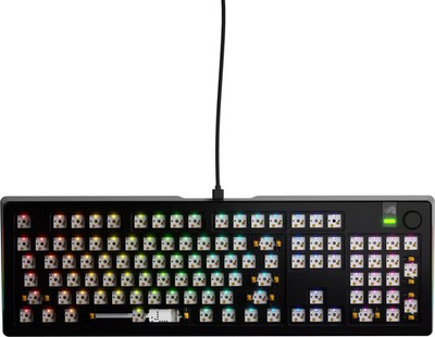 Glorious - GMMK 3 100% Barebones Wired Mechanical Gaming Keyboard with Modula...