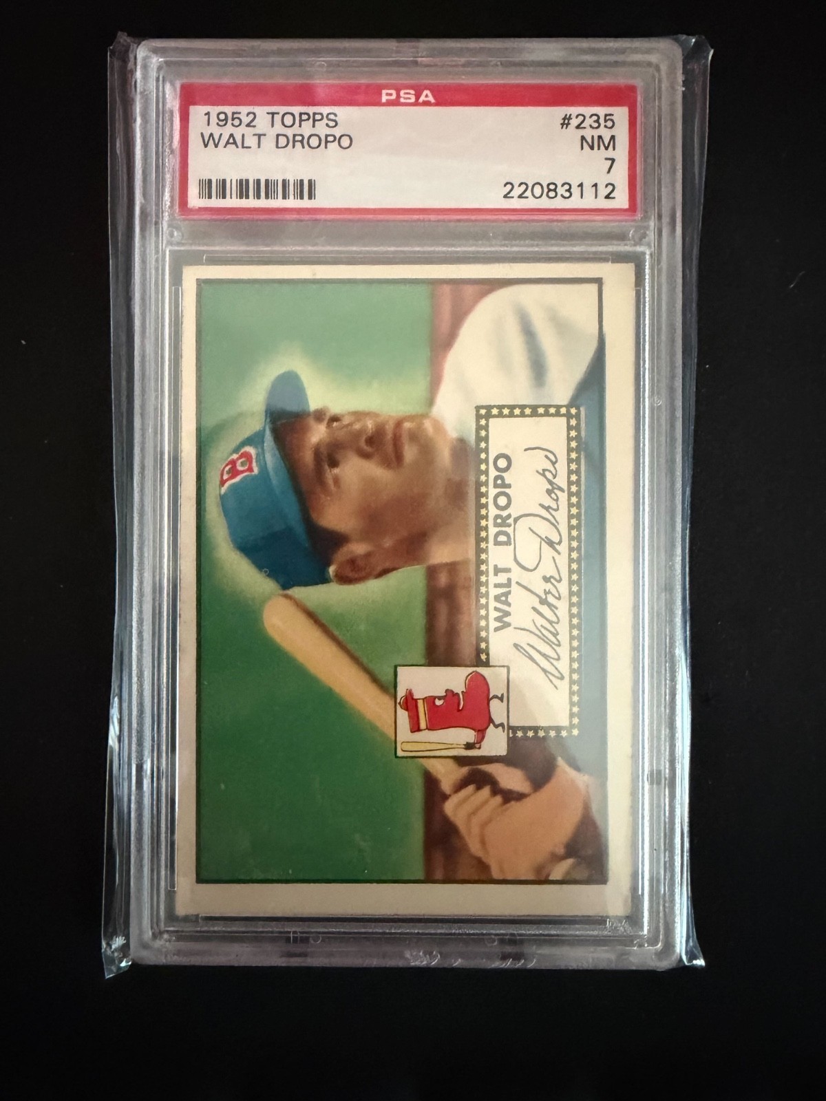 1952 Topps #235 Walt Dropo PSA 7 NM – Iconic Vintage Red Sox Card