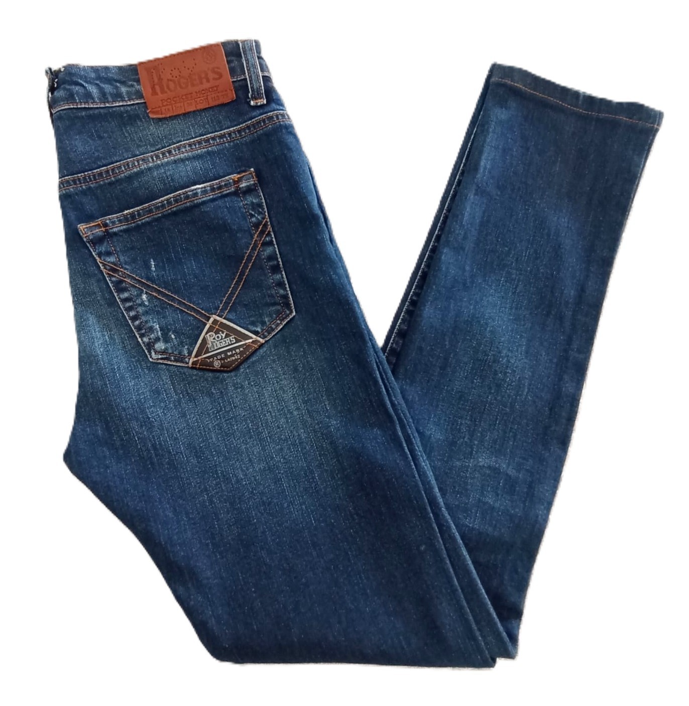 Roy Rogers Mens Womens S Nouel Boy Stretch Blue Denim Slim Tapered Jeans VGC