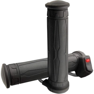 Koso North America Black Apollo Heated Grips for Thumb Throttle - AX073010