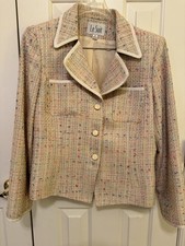 Classic Style Cropped Tweed Jacket