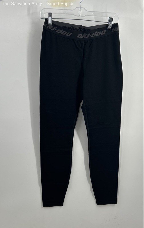 Ski-Doo BRP Womens Black Merino Wool Blend Long Johns Base Layer Bottom Size S