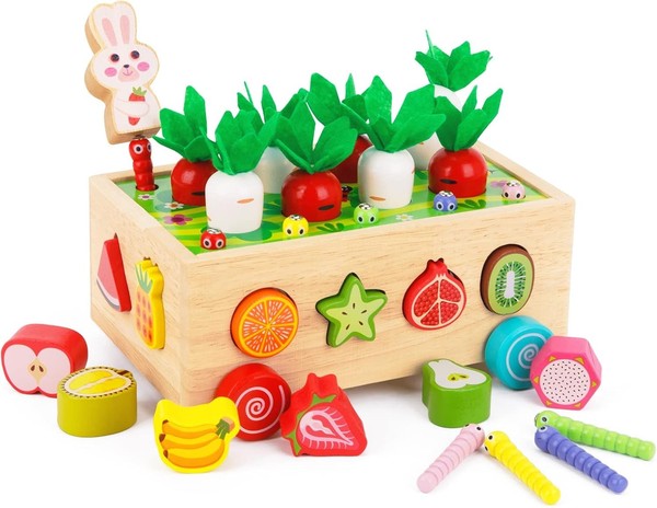 Montessori Spielzeug 7-In-1 Holzspielzeug Ab 1 Jahr FüR Kinder-image