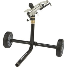 Strongway Wheeled Sprinkler, 1-1/4in. Head with 5 Nozzles, 8in. Rubber Tires