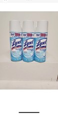3 - Lysol Disinfectant Spray Crisp Linen Scent Eliminates Odors 12.5 oz ea New 