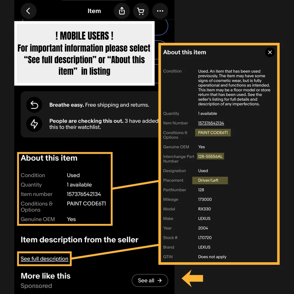 SEQUOIA   2010 Front Door Trim Panel 1326737 Foto 4 de 4