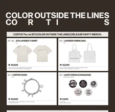 CORTIS 1st EP "COLOR OUTSIDE THE LINES" MERCHANDISE OFFICIAL