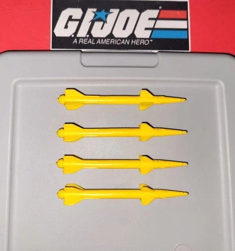 GI Joe Cobra Liquidator 1992 Missiles Parts Set Original 90's Hasbro Unbroken
