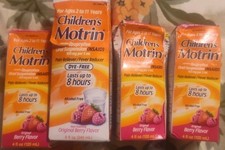 4 Children's Motrin Pain Reliever/Fever Reducer 3 4oz  1 8oz Exp 7/27 READ