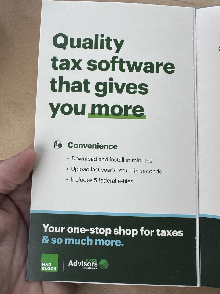 H&R Block Tax Software Premium 2024 PC/Mac [Boxed Key Card ) Fast Shipping - Image 2 of 4