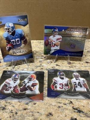 2009 UD Icons New York Giants #'d LOT (4) Eli Manning Jacobs Hakeem Nicks RC!