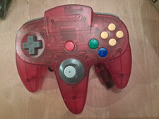 Nintendo 64 N64 FULL Watermelon Red Controller Original OEM Stick is really good
