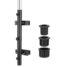 Umbrella Stand for Deck Railing Long Patio Fence Umbrella Holder Clamp Outdoo...