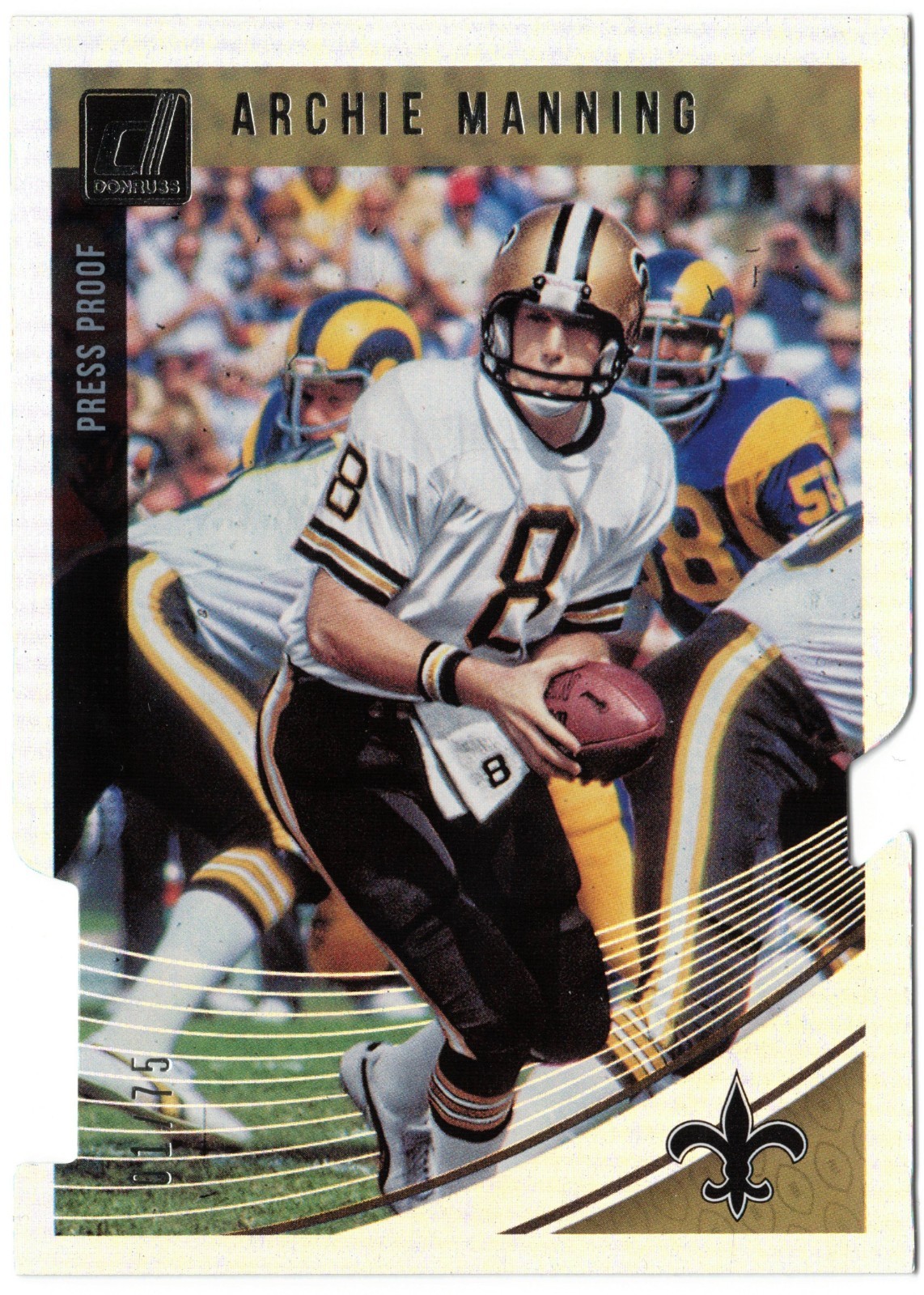 2018 Panini Donruss - Archie Manning #200 Press Proof Silver Die-Cut 01/75
