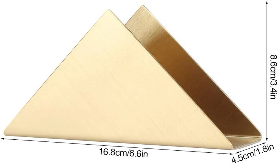 Portatovaglioli Da Tavolo in Oro, Tovaglioli Di Carta in Acciaio Inossidabile Po - Immagine 2 di 4