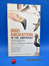 Vintage Map Bird Migration In the Americas 1979 Vintage