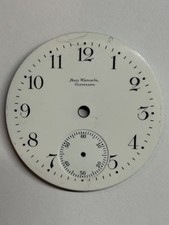 Vintage Antique  Ball Watch Co. Cleveland Sunk Porcelain Pocket Watch Dial
