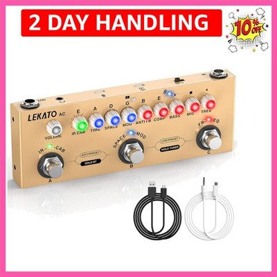 Multi Effects Pedal for Acoustic Guitar, with IR Loading 9 AMP Models, Acoust...
