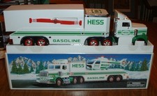 Hess Gasoline 1995 Toy Truck and Helicopter