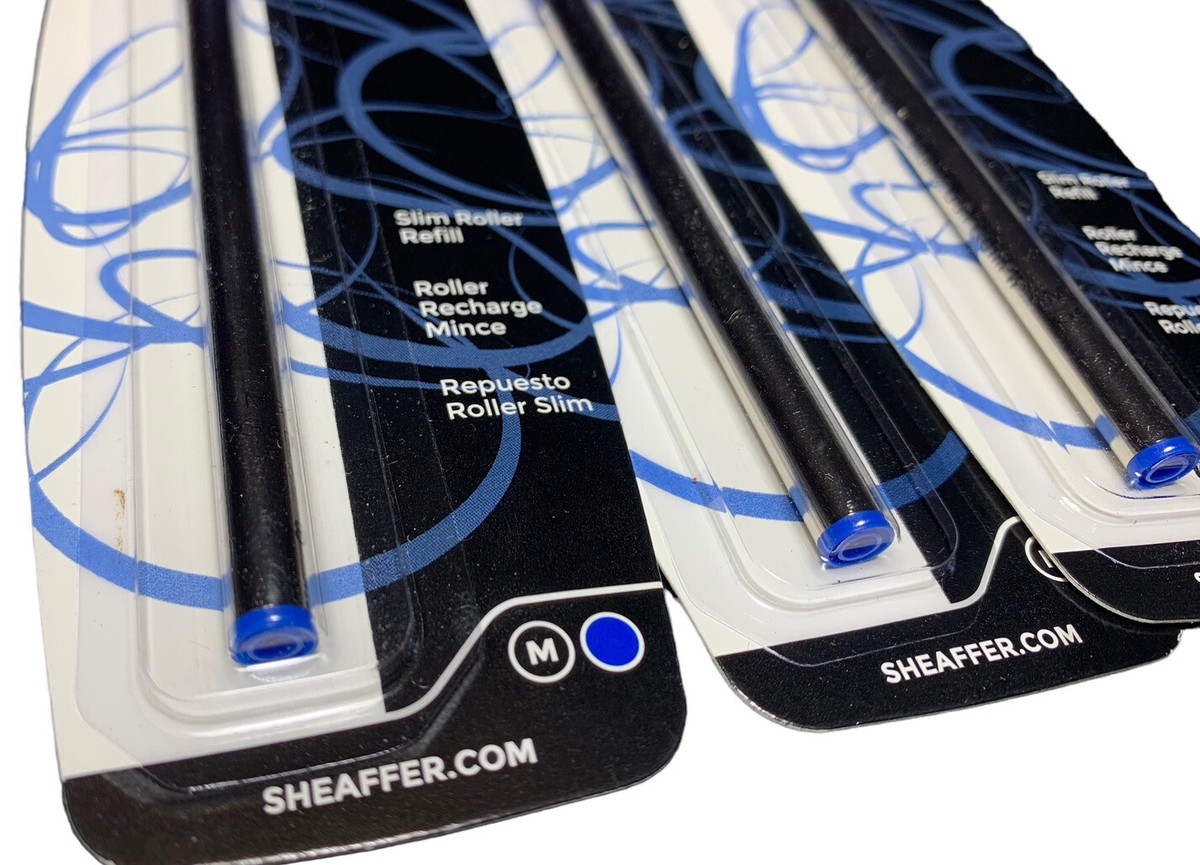 Sheaffer K Kugelschreiber-Minen 3er Pack – Medium Point, Blaue Tinte, Für Sheaffer Stifte (99325)