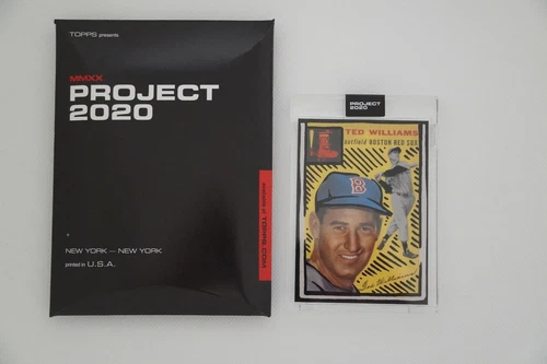 Topps Project 2020 Ted Williams by Joshua Vides #246 With Box PR 2,150!