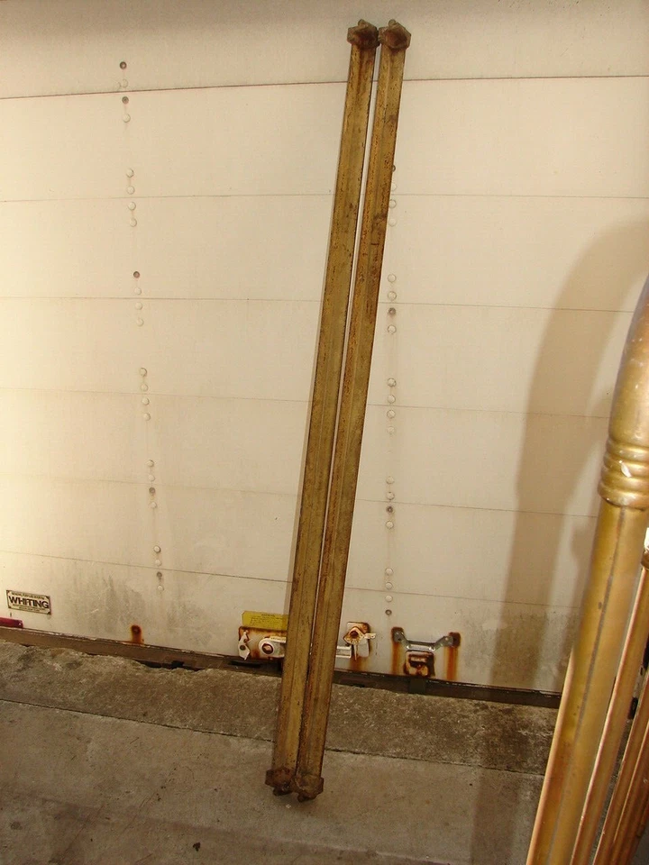 Антикварная оригинальная латунная кровать - Frank A. Холл, Нью-Йорк - 48" W - Изображение 3 из 4