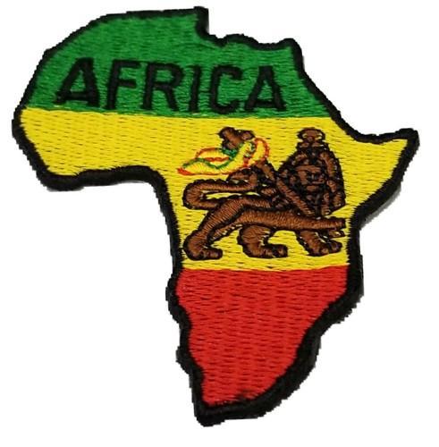 Haile Selassie Afrika Löwe von Juda bestickt Nähen Aufbügeln Patch Äthiopien Flagge - Bild 2 von 11