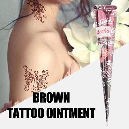 New 100% Natural Golecha Herbal Heena Temparary Body Art Mehandi Cones - Picture 3 of 4