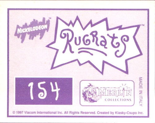 Rugrats Nickelodeon Stickers Card YOU PICK 1997 Merlin Sticker Book Like Panini - Picture 309 of 349