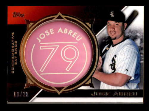 JOSE ABREU 2015 TOPPS SERIES 2 COMMEMORATIVE RARE PINK BAT KNOB #10/25 BF6718