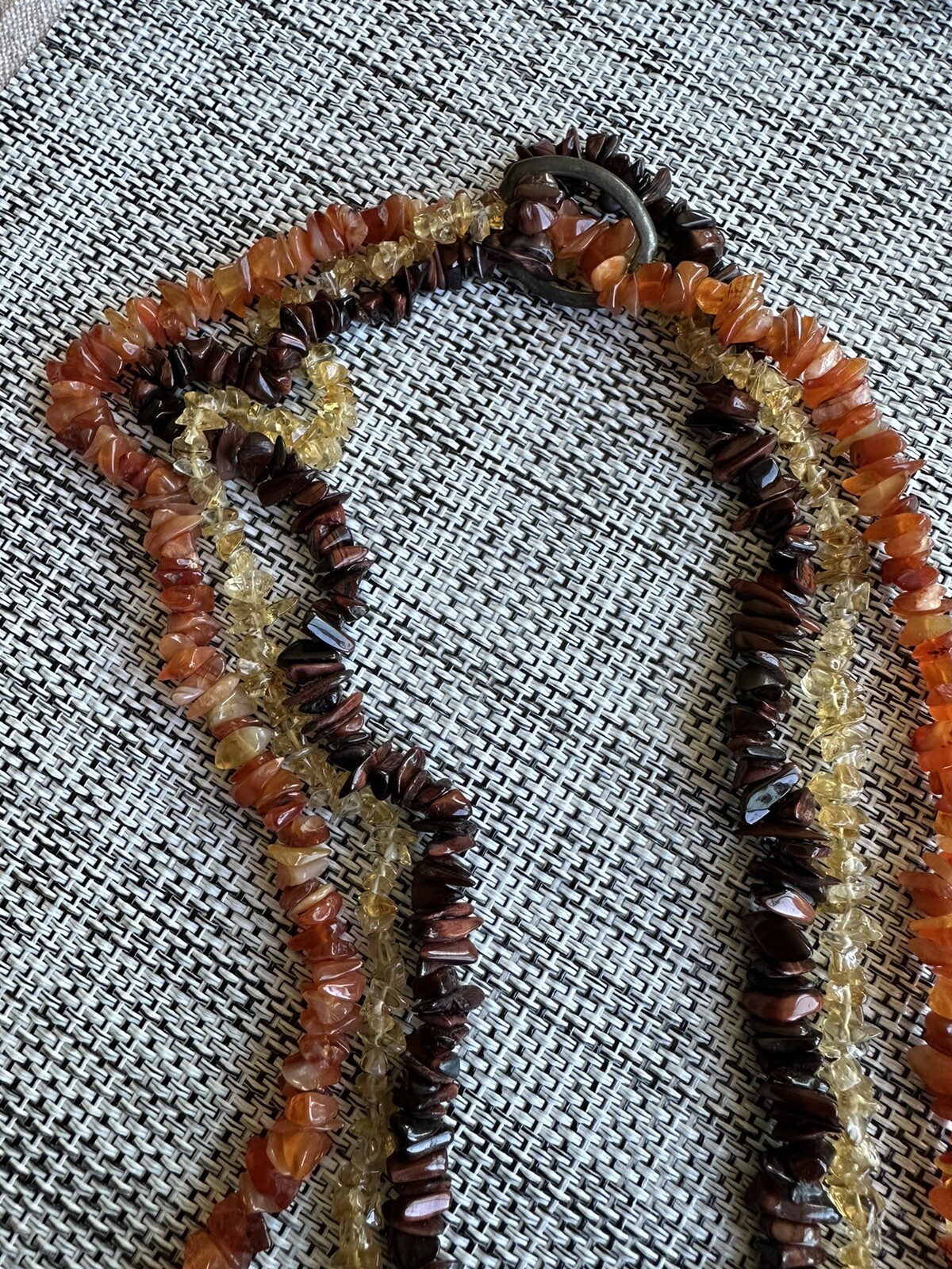 three  Strand GemStone necklace - image 5