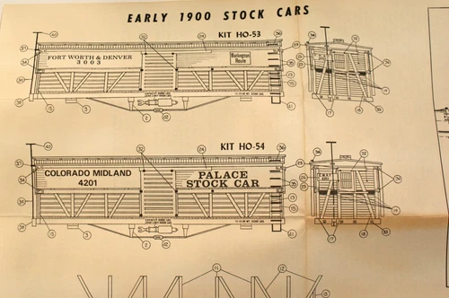La Belle Denver & Ft Worth Stock Car Kit# HO-53, NOS Collectable HO Scale - Picture 7 of 7
