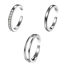 925 Sterling Silver Women's Toe Ring Open Adjustable Summer Beach Foot Jewelry