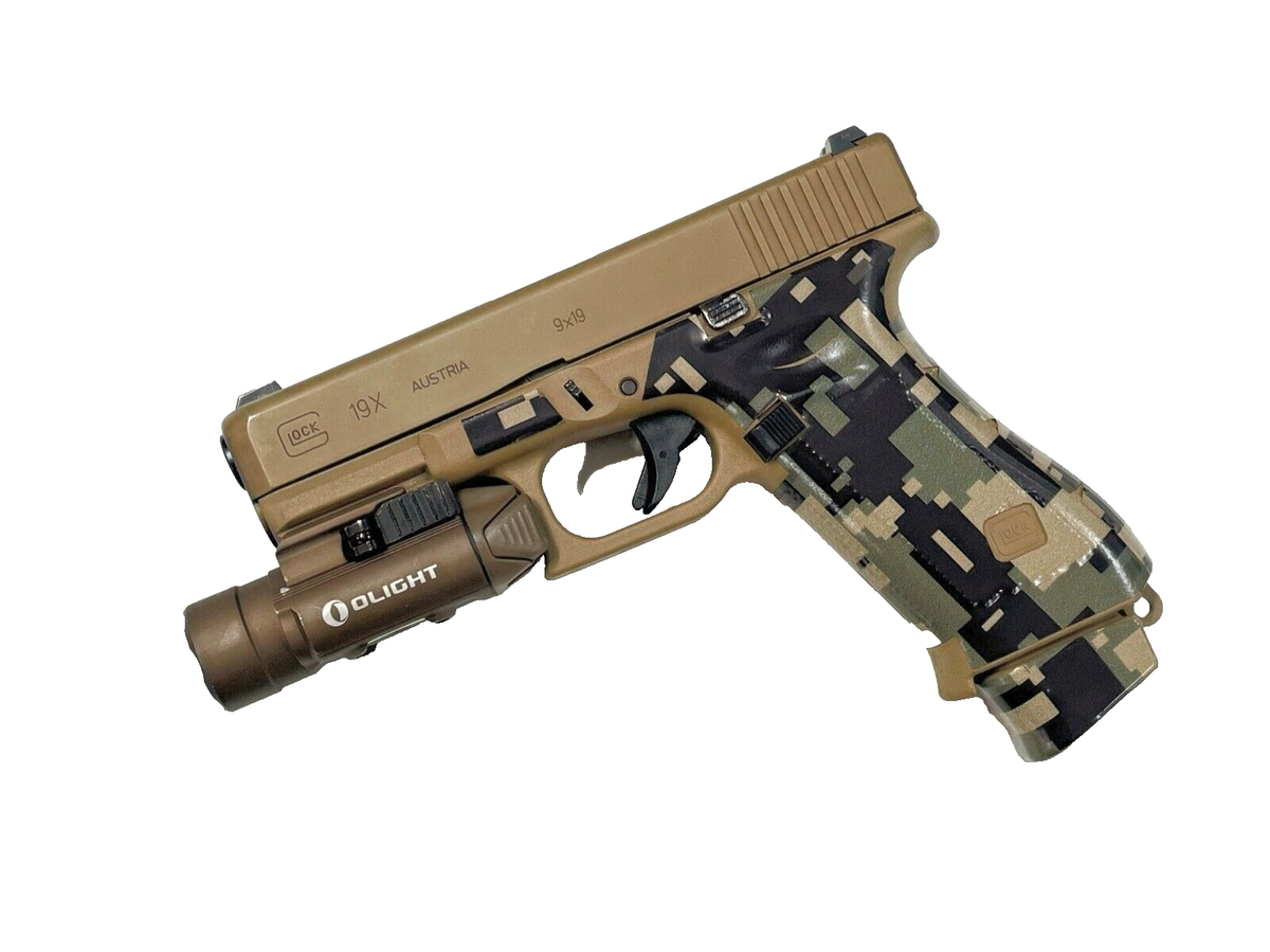 HANDLEITGRIPS Digital Green Desert Camo Vinyl Gun Grip Wrap