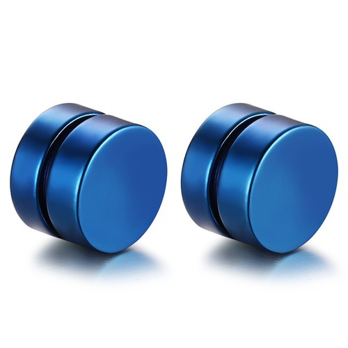 2pcs Stainless Steel Magnetic Non-piercing Clip on Studs Earrings for Men Women - Picture 15 of 24