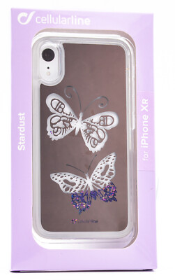 Cellularline Stardust Fly Glitzer Apple iPhone XR Schutz Hülle Case Cover 571