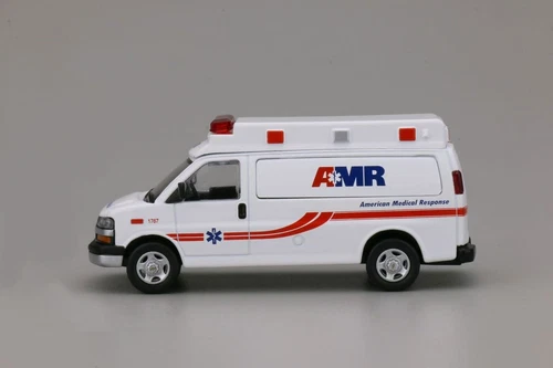 596 Model 1:64 Chevrolet van VAN AMR Ambulance Diecast Metal Car - Picture 5 of 5