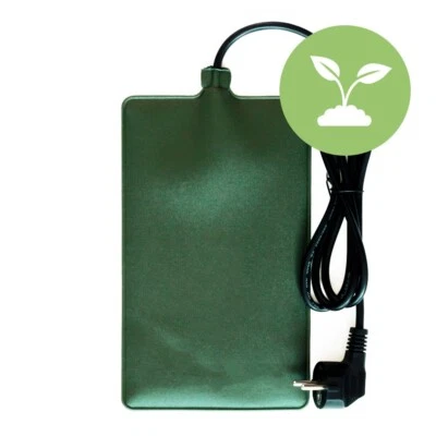 TERRA-DISCOUNT Comfort Heizmatte 10Watt - 15x25cm - Wärmematte für Terrarium,Pflanzen,Cannabis