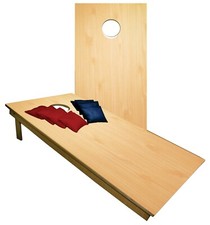 Cornhole Boards BEANBAG TOSS GAME w Bags Standard With Black Set
