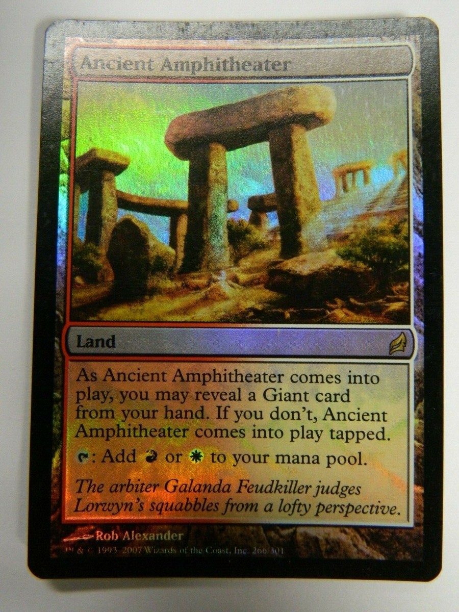 MTG Foil Ancient Amphitheater Lorwyn Dual Land Excellent - NM