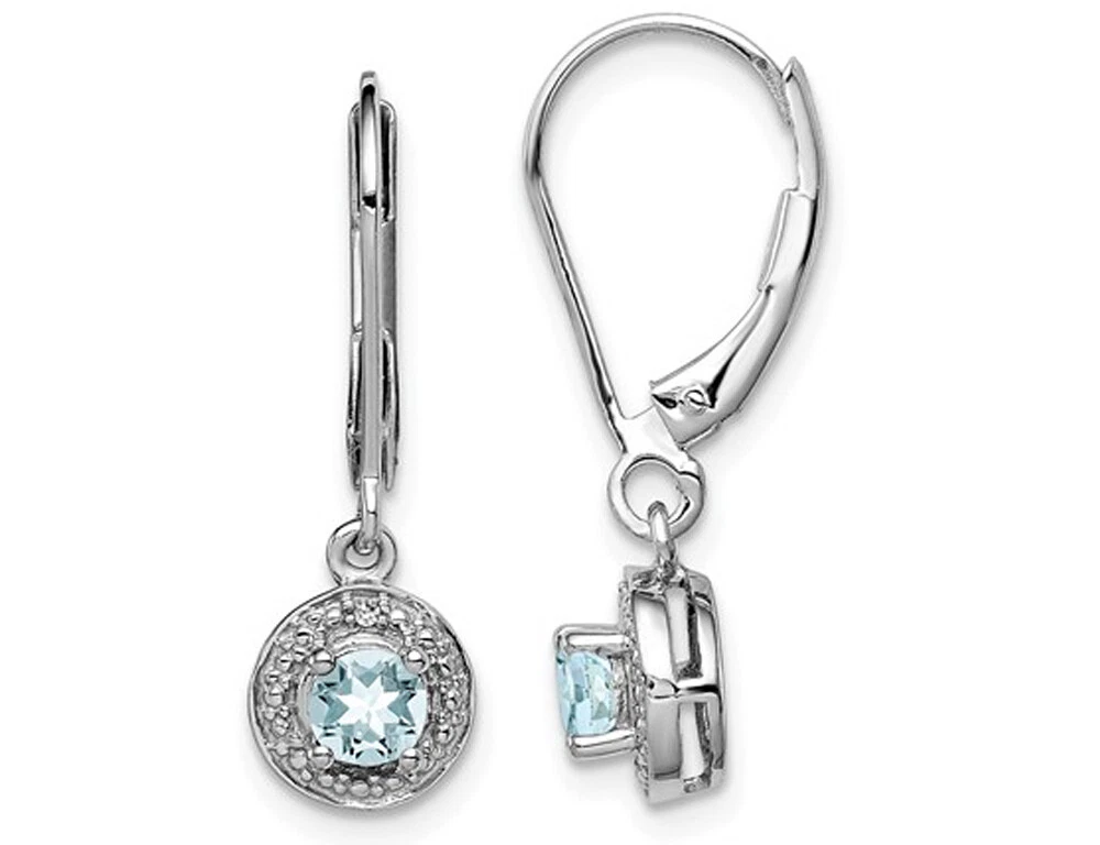 Genuine sale aquamarine earrings