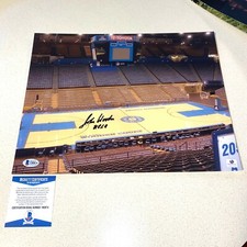 JOHN WOODEN signed autographed 11X14 UCLA HOF COACH BECKETT BAS COA Y80874