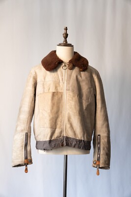 VTG WWII German Luftwaffe Leather Flight Jacket Channel | eBay
