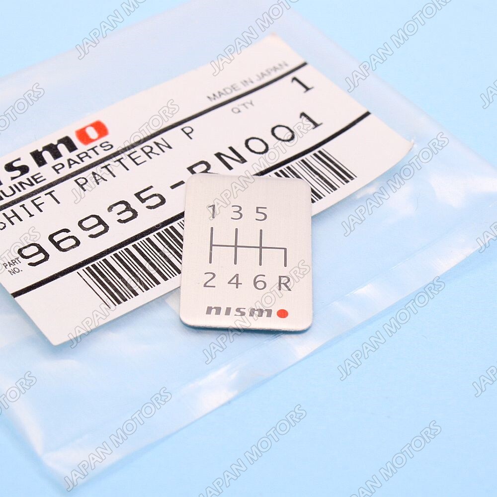 Japan Made For NISSAN Nismo 6 Speed Shift Pattern Badge